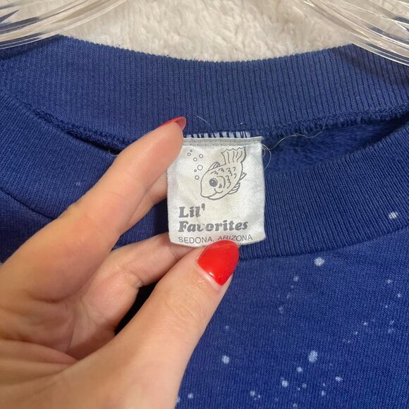 Women's Blue and Navy Sweatshirt - Picture 5 of 7